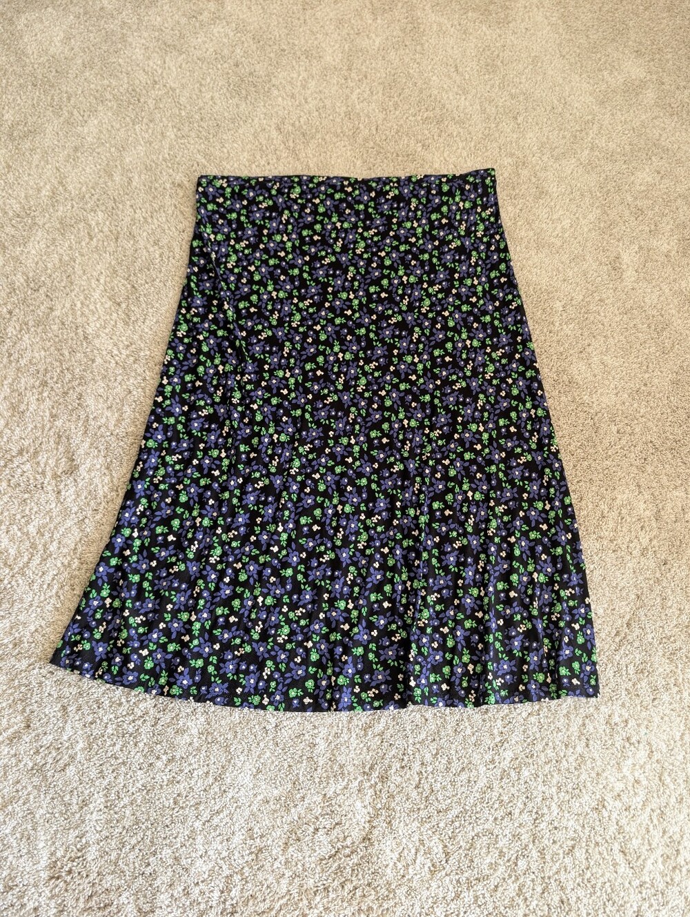 Next Maternity Black Floral A-Line Skirt